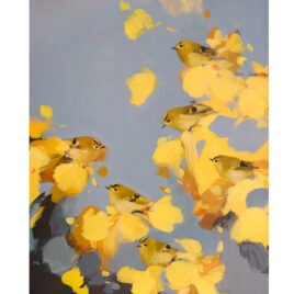 Goldcrests in Yellow and Grey, by Heidi Langridge
