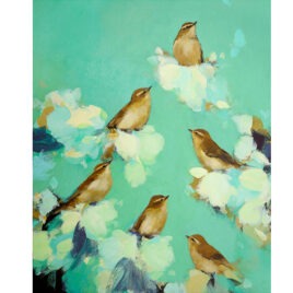 Warblers in Green, by Heidi Langridge