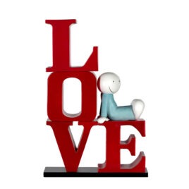 Happy in Love, sculpture, by Doug Hyde