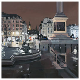 Rainy Night Trafalgar Square, by Jo Quigley